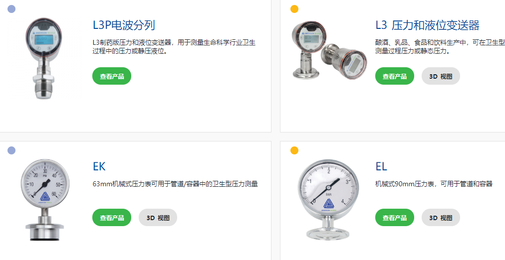 安德森-耐格压力传感器