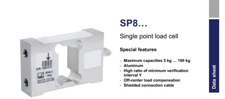 SP5C3-8KG多头秤包装秤分选秤用德国HBM单点式称重传感器
