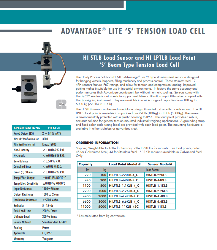 STLB/LPTLB-5000kg称重传感器
