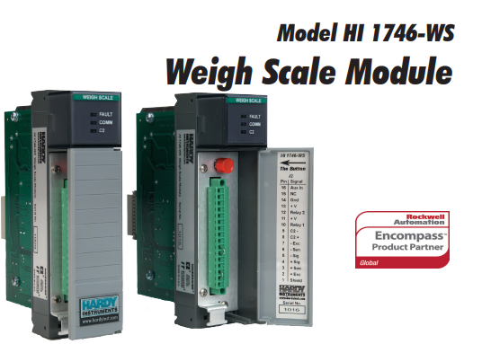 HI 1746-WS/2W PLC称重模块 称重控制器 美国hardy哈帝
