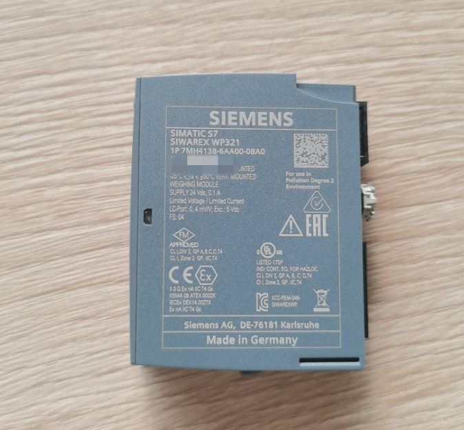西门子SIWAREX WP321电子称重系统7MH4138-6AA00-0BA0称重模块