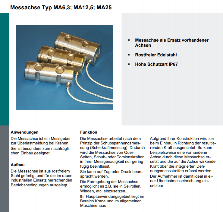 MA-25t称重传感器