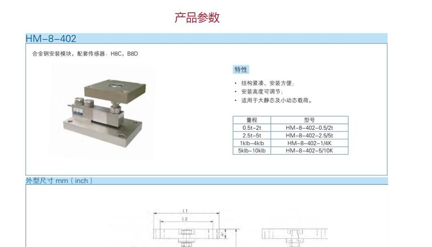中航称重传感器模块