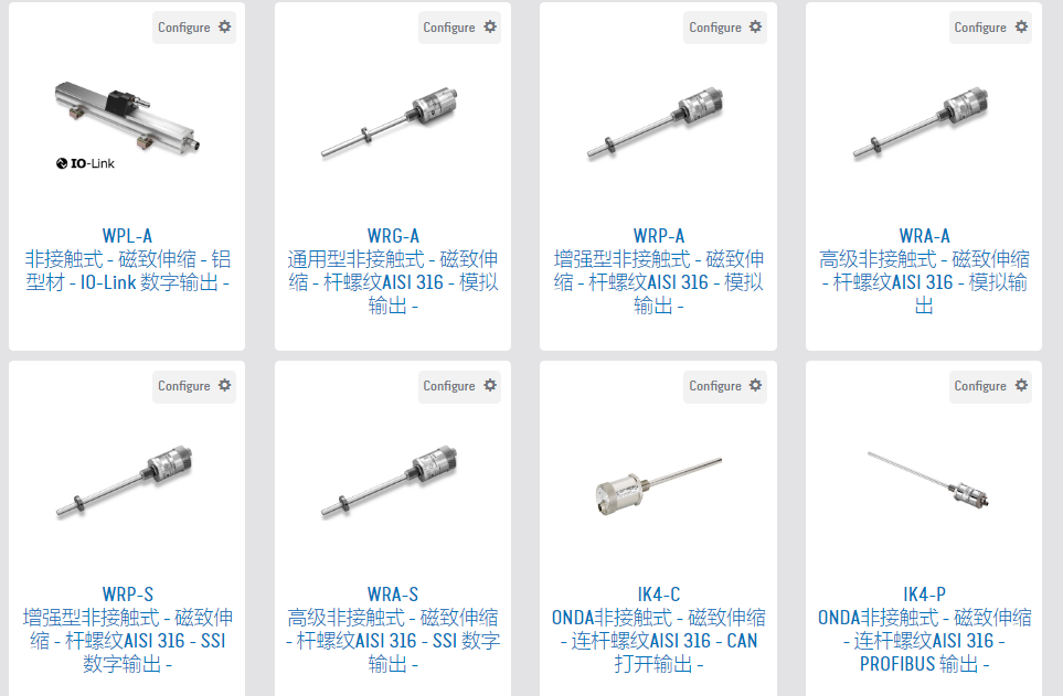 LTC-M-0200-S-XL0396 LTC-M-0225-S-XL0396直线位移传感器 电子尺 杰佛伦 GEFRAN