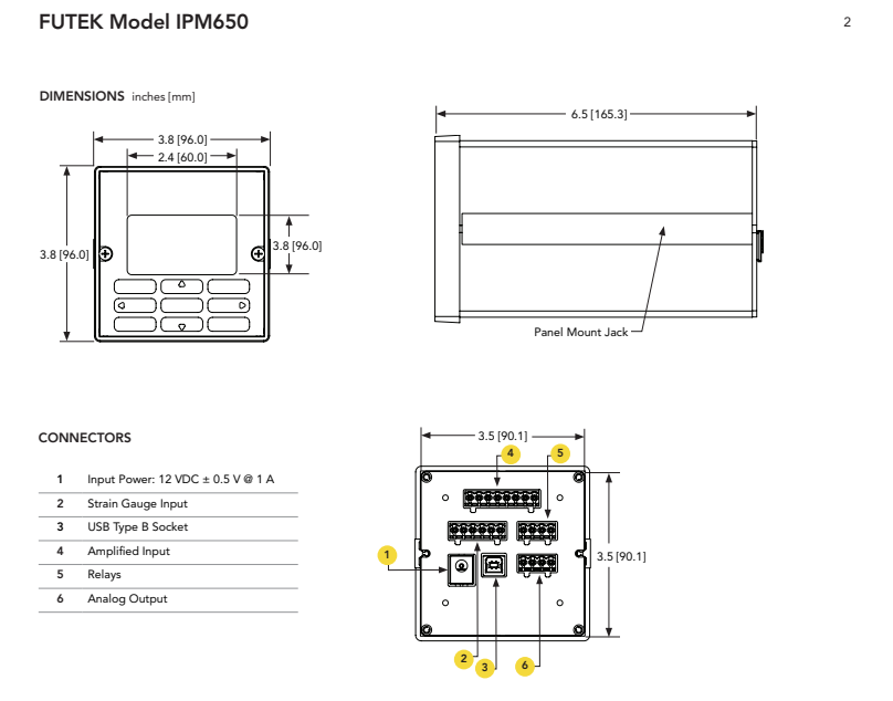 IPM650面板安装显示器