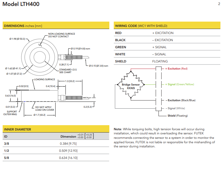 LTH400-10klb称重传感器