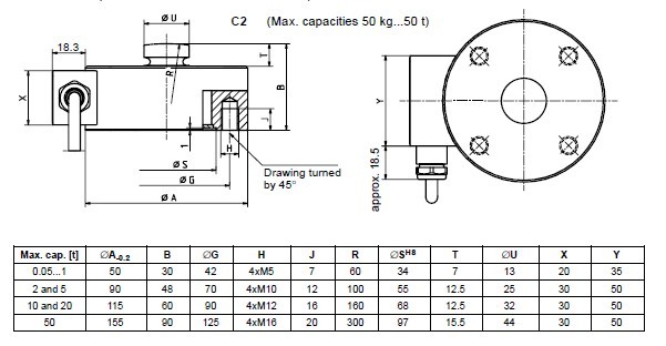 HBM C2-50KG 传感器