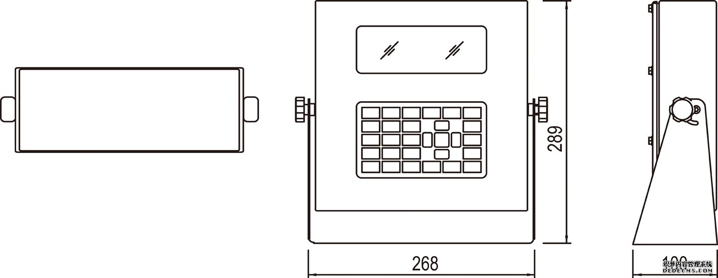 耀华XK3190—DS2 数字称重显示控制器产品尺寸