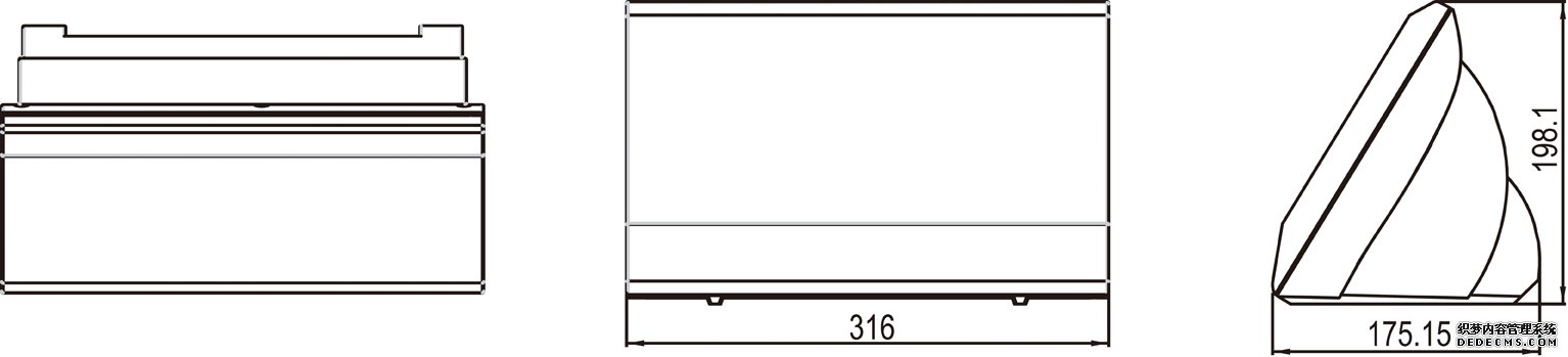 耀华XK3190—D9称重仪表产品尺寸